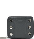 【送料無料】 ハミット レディース 財布 アクセサリー 5 North Gunmetal Leather Compact Wallet Black/Gunmet...
