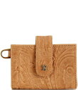 【送料無料】 ホボ レディース 財布 アクセサリー Jean Tooled Embossed Leather Accordion Card Case Saddl...