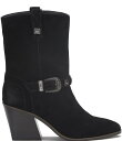 【送料無料】 ラッキーブランド レディース ブーツ・レインブーツ シューズ Sogn Suede Western Buckle Booties Black