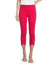 【送料無料】 インベストメンツ レディース カジュアルパンツ ボトムス Slim Factor by Investments Ponte Knit No Waist Scallop Hem Capri Pull-On Pants Azalea