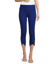 【送料無料】 インベストメンツ レディース カジュアルパンツ ボトムス Slim Factor by Investments Ponte Knit No Waist Scallop Hem Capri Pull-On Pants Royal Blue