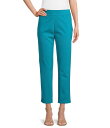 【送料無料】 インベストメンツ レディース カジュアルパンツ ボトムス the PARK AVE fit Elite Stretch Ankle Straight Pants Capri Breeze Blue