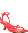 【送料無料】 ジャンビニ レディース ヒール シューズ Andi Leather Strappy Kitten Heel Sandals Eclipse Red