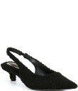 【送料無料】 ジャンビニ レディース ヒール シューズ Britnie Faux Shearling Kitten Heel Slingback Pumps B...