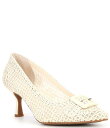 【送料無料】 アレックスマリー レディース ヒール シューズ Ashton Macrame Buckle Pumps Cloud White