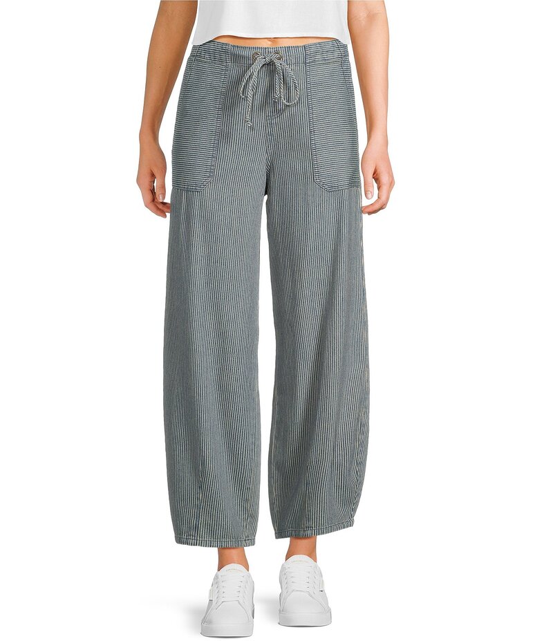 ブルーペッペーブルーペッパー レディース ボトムス カジュアルパンツ パンツ Blu Pepper Striped Draw..