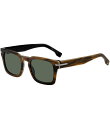 【送料無料】 ヒューゴボス レディース サングラス・アイウェア アクセサリー Men's Boss1625 50mm Rectangle Sunglasses Brown