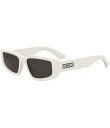 【送料無料】 モスキーノ レディース サングラス・アイウェア アクセサリー Women's MOS186/S 56mm Rectangle Sunglasses Ivory