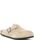 【送料無料】 ビルケンシュトック メンズ スリッポン・ローファー シューズ Men's Boston Shearling Lined Clogs Taupe
