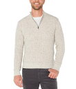【送料無料】 リヴァプール ロサンゼルス メンズ ニット・セーター アウター Quarter Zip Long Sleeve Wool Blend Sweater Cream