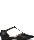 【送料無料】 ナチュライザー レディース パンプス シューズ Caresse Leather Mary Jane T-Strap Flats Black