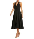 【送料無料】 マックダガル レディース ワンピース トップス Crepe Notch Lapel Halter Neck Sleeveless Button F...
