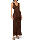 【送料無料】 アイダンマットックス レディース ワンピース トップス Vneck Sleeveless Beaded Mesh Drape Back Colum...