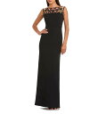 【送料無料】 マックダガル レディース ワンピース トップス Sleeveless Crepe Embellished Bows Crew Neck Sheat...