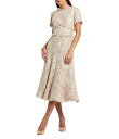【送料無料】 マックダガル レディース ワンピース トップス Boucle Tweed Short Sleeve A-Line Midi Dress Blush