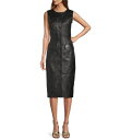 【送料無料】 アントニオ メラーニ レディース ワンピース トップス Melanie Genuine Leather Sleeveless Button Fro...