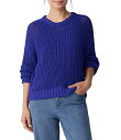 【送料無料】 エイリーンフィッシャー レディース ニット・セーター アウター Organic Cotton Twisted Texture Knit Round Neck Long Sleeve Sweater Royal(4)