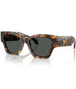 【送料無料】 ヴェルサーチ レディース サングラス・アイウェア アクセサリー Women's VE4492U 53mm Square Sunglasses Havana Tortoise/Dark Grey