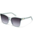 【送料無料】 クエイ レディース サングラス・アイウェア アクセサリー Women's After Party 54mm Square Sunglasses Glass/Smoke