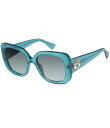 【送料無料】 カートジェイガーロンドン レディース サングラス・アイウェア アクセサリー Women's KGL1034 53mm Square Sunglasses Turquoise
