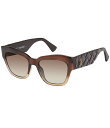 【送料無料】 カートジェイガーロンドン レディース サングラス・アイウェア アクセサリー Women's KGL1035 53mm Cat Eye Sunglasses Brown