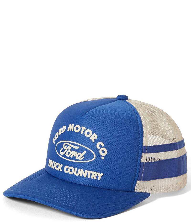 ブリクストン メンズ アクセサリー 帽子 Brixton Ford Built Trucker Hat Ford Blue/Wimbledon White ホワ...