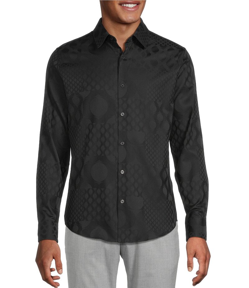 ムラノ メンズ トップス シャツ スリムフィット The Murano Show Collection Slim Fit Bulb Pattern Ja..