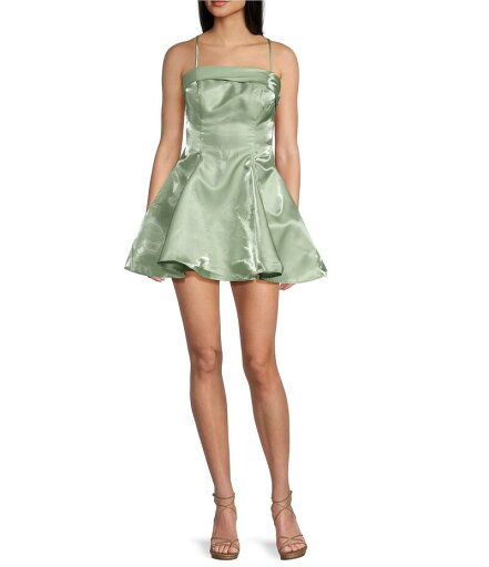 【送料無料】 ビーダーリン レディース ワンピース トップス Spaghetti Strap Square Neck Band Party Dress Sage 【送料無料】 ビーダーリン レディース ワンピース トップス Spaghetti Strap Square Neck Band Party Dress Sage