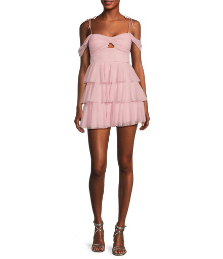 【送料無料】 ハニーアンドロージー レディース ワンピース トップス Sweetheart Off Shoulder Drape Ruffle Skirt Dress Blush 【送料無料】 ハニーアンドロージー レディース ワンピース トップス Sweetheart Off Shoulder Drape Ruffle Skirt Dress Blush