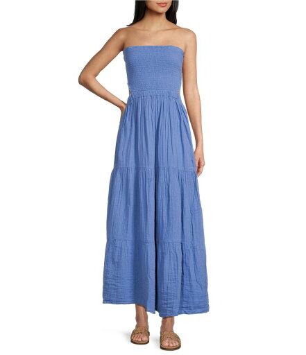 【送料無料】 リップカール レディース ワンピース トップス Premium Surf Strapless Open Back Maxi Dress Blue 【送料無料】 リップカール レディース ワンピース トップス Premium Surf Strapless Open Back Maxi Dress Blue