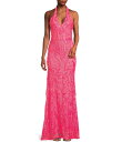 【送料無料】 ビーダーリン レディース ワンピース トップス V-Neck Patterned Sequin Halter Dress Neon Pink/Ir...