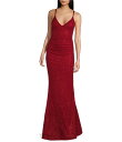 【送料無料】 シティヴァイブ レディース ワンピース トップス Plunge Neck Spaghetti Strap Dress Red