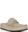【送料無料】 ビルケンシュトック メンズ スリッポン・ローファー シューズ Men's Naples Suede Wrapped Penny Keeper Clogs Taupe
