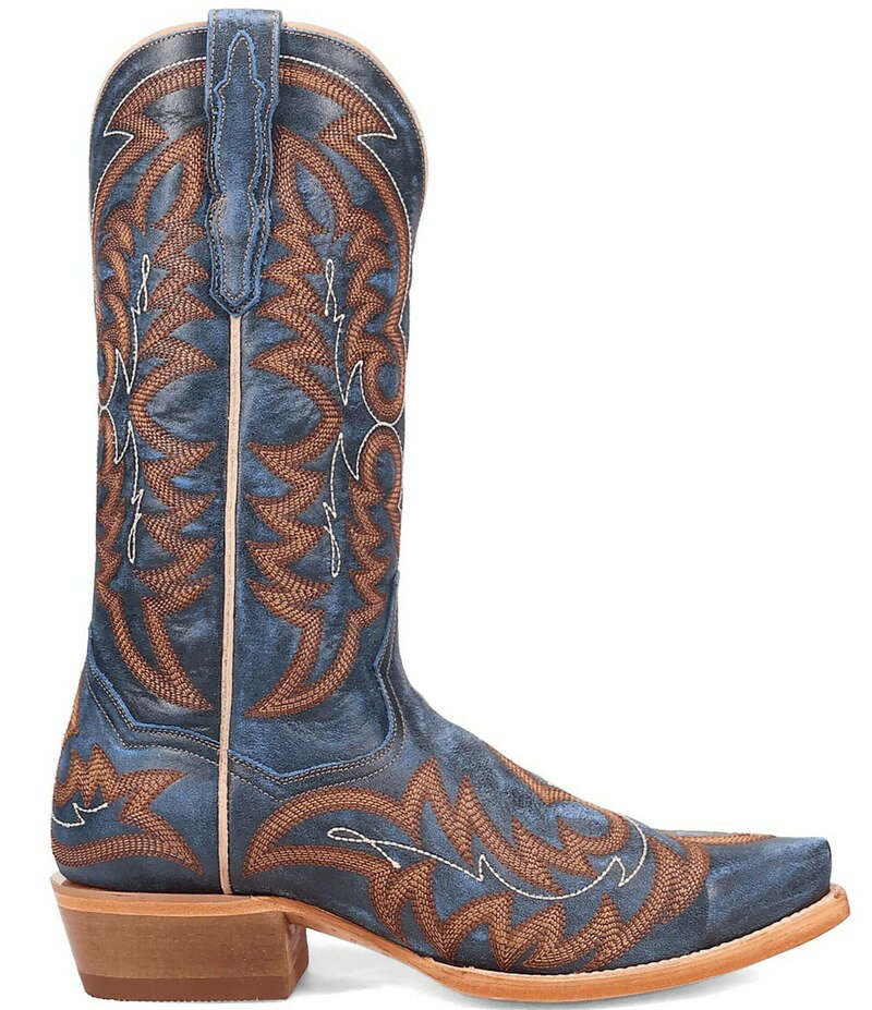 【送料無料】 ダンポスト メンズ ブーツ・レインブーツ シューズ Men's Triton 13 Leather Snip Toe Western Boots Blue