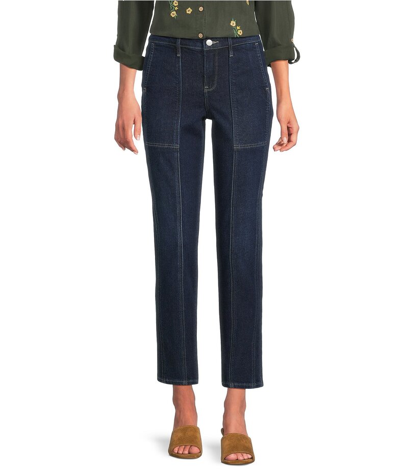 【送料無料】 エヌワイディージェイ レディース デニムパンツ ボトムス Margot Girlfriend Denim Front Seam Jeans Midnight Breeze