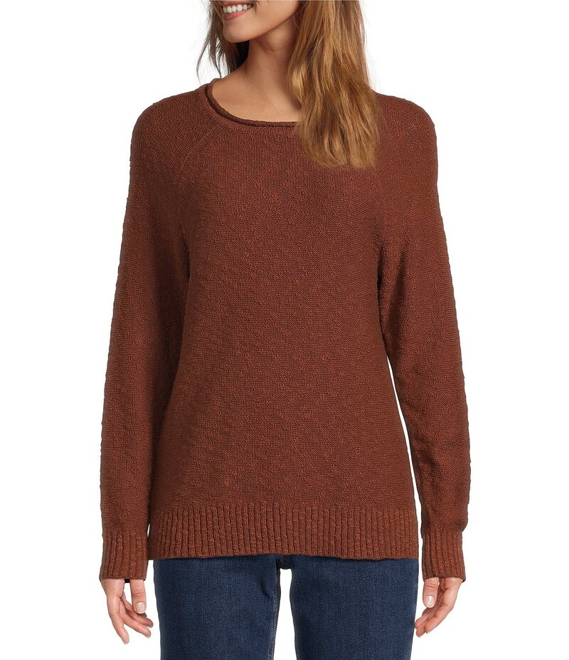 エルエルビーン レディース アウター ニット・セーター コットン L.L.Bean Soft Texture Cotton Slub R..