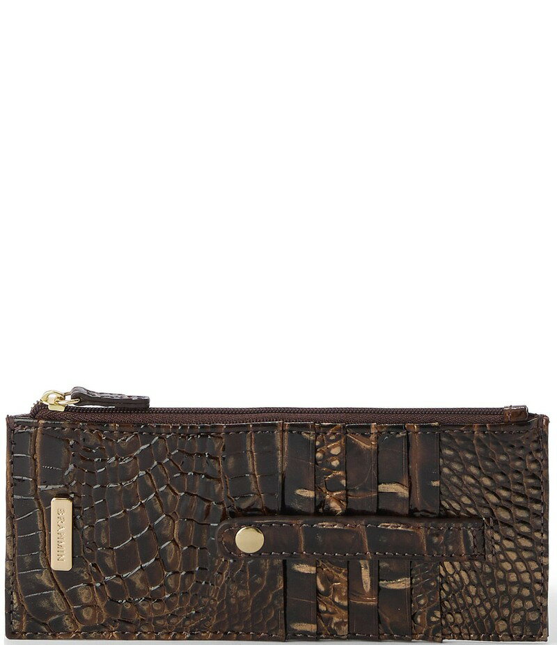 ブランミン レディース アクセサリー 財布 BRAHMIN Melbourne Collection Chocolate Credit Card Wallet Chocolate チョコレート