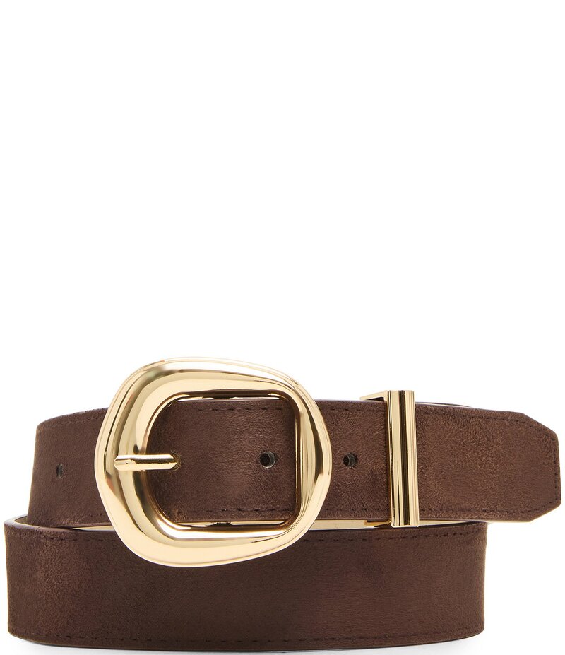 ディラーズ レディース アクセサリー ベルト Dillard's 1.25 Center Bar Buckle & Keeper Belt Chocolate チョコレート