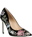 【送料無料】 ロンホワイト レディース ヒール シューズ Floral Embroidered Cashmere Suede High Heel Pumps Onyx Multi