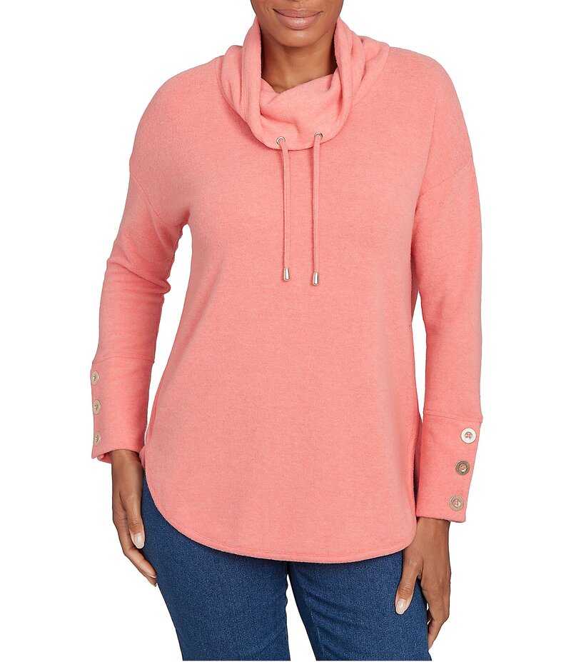 ルビーアールディー レディース アウター ニット・セーター ニット Ruby Rd. Knit Cowl Neck Long Slee..