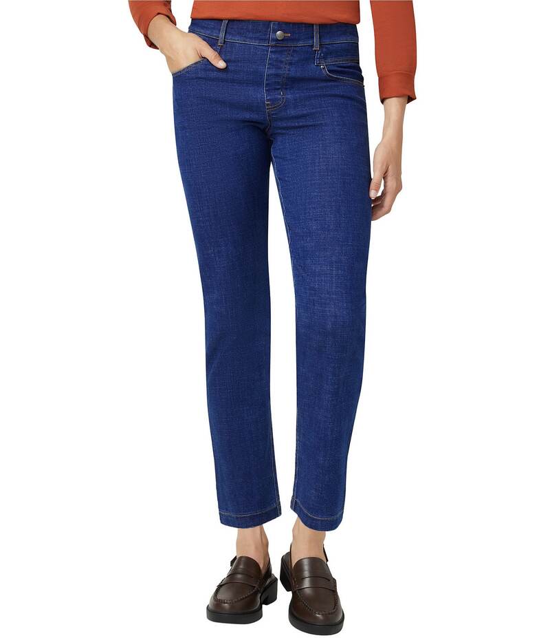 ヒュー レディース ボトムス カジュアルパンツ デニム レギンス HUE Crosshatch Denim Straight Leggings Indigo インディゴ