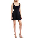 【送料無料】 ビーダーリン レディース ワンピース トップス V-Neck Ruched Bodice Double Hem Dress Navy