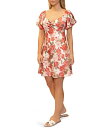 【送料無料】 スティーブ マデン レディース ワンピース トップス Stevie By Steve Madden Satin Floral Print Twis...