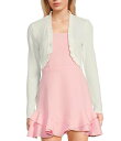 【送料無料】 I.N.サンフランシスコ レディース パーカー・スウェット フーディー アウター Ruffle Edge Long Sleeve Shrug Of...