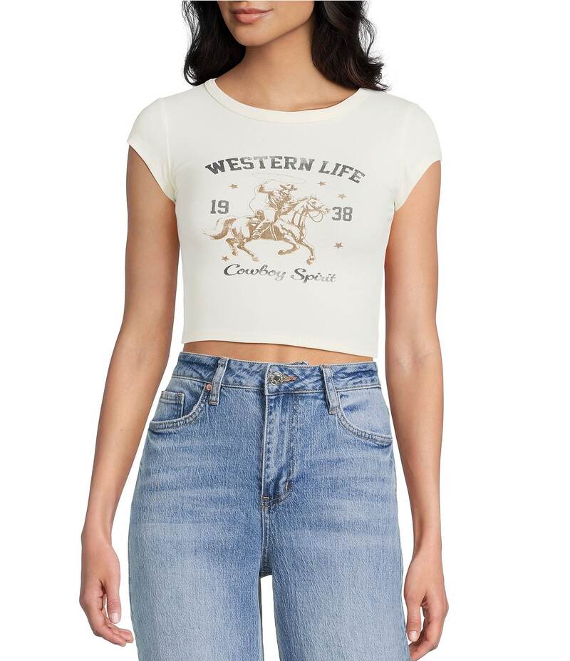 ブルーペッペーブルーペッパー レディース トップス Tシャツ グラフィック Blu Pepper Western Life Gr..