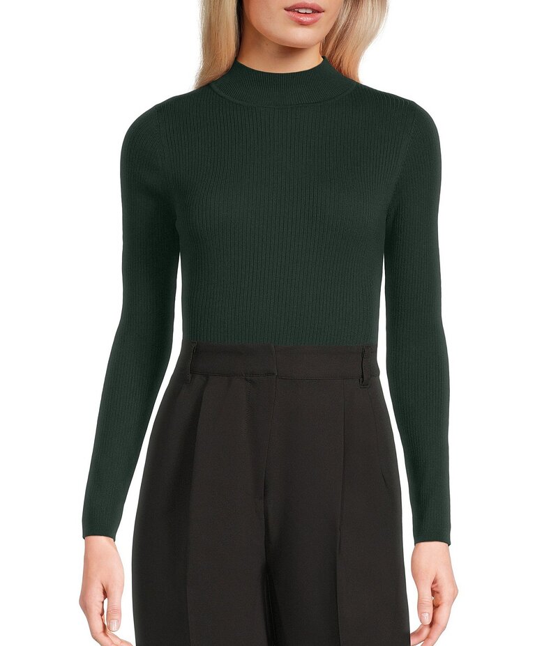 ブルーペッペーブルーペッパー レディース トップス シャツ リブニット モックネック ボディースーツ ..