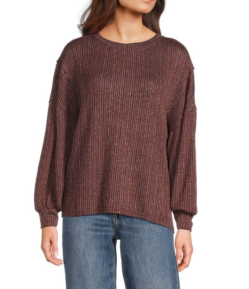 ブルーペッペーブルーペッパー レディース トップス Tシャツ リブニット ニット Blu Pepper Rib Knit R..