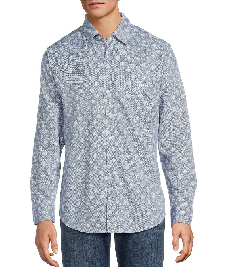 �ȥåߡ��Хϥ� ��� �ȥåץ� ����� �ȡ��� Tommy Bahama Big & Tall San Lucio Miro Mosaic Long Slee...