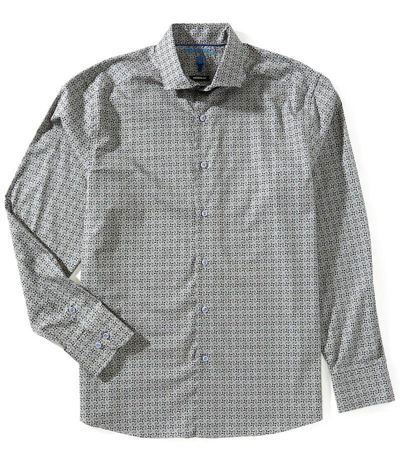 ビスコッティ メンズ トップス シャツ プリント Visconti Multi Geo Print Long Sleeve Woven Shirt Mu..