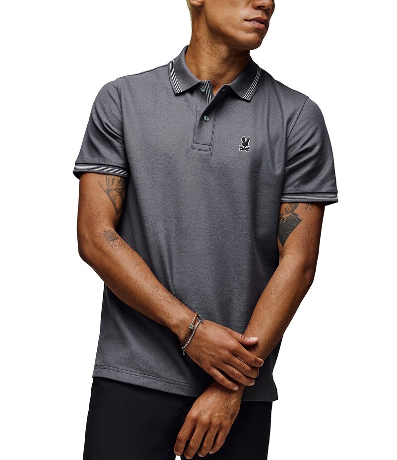 サイコバニー メンズ トップス シャツ ポロシャツ Psycho Bunny Hart Pique Short Sleeve Polo Shirt B..